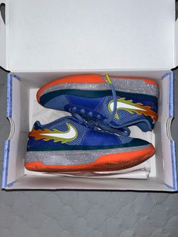 Nike Basketball Sneakers Blue Orange Flame