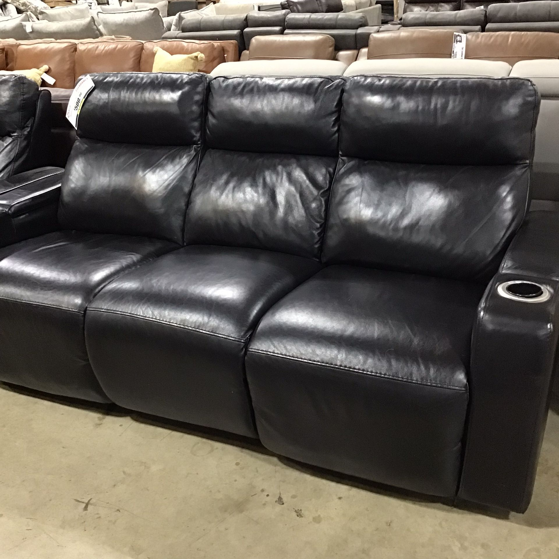 Leather Power Reclining Sofa
