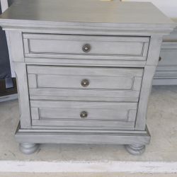 Gray Nightstand 