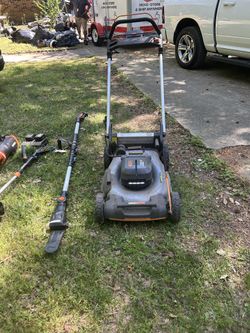 Worx Lawn Equipment Bundle