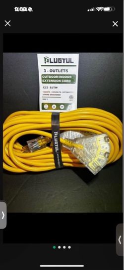 Indoor outdoor Extension cord 12 gauge 50 feet