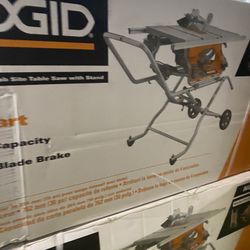 RIDGID 15 Amp 10 in. Portable Corded Pro Jobsite Table Saw with Stand