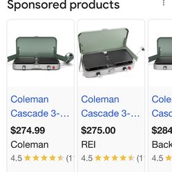 Coleman Cascade 3Burner Stove