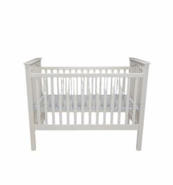 Pottery Barn crib + Newton breathable mattress + protection