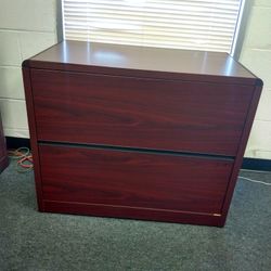 OFFICE/HOME FILE CABINET 2 DRAWERS LATERAL FILE WOODEN CABINET 