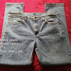 Men's Blue Dark Wash Denim Jeans | Levi Strauss & Co | 511 | 36 W x 30 L |