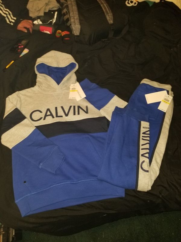 calvin klein sweat suit womens