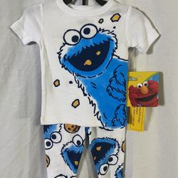 New! Cookie Monster 2pc Set