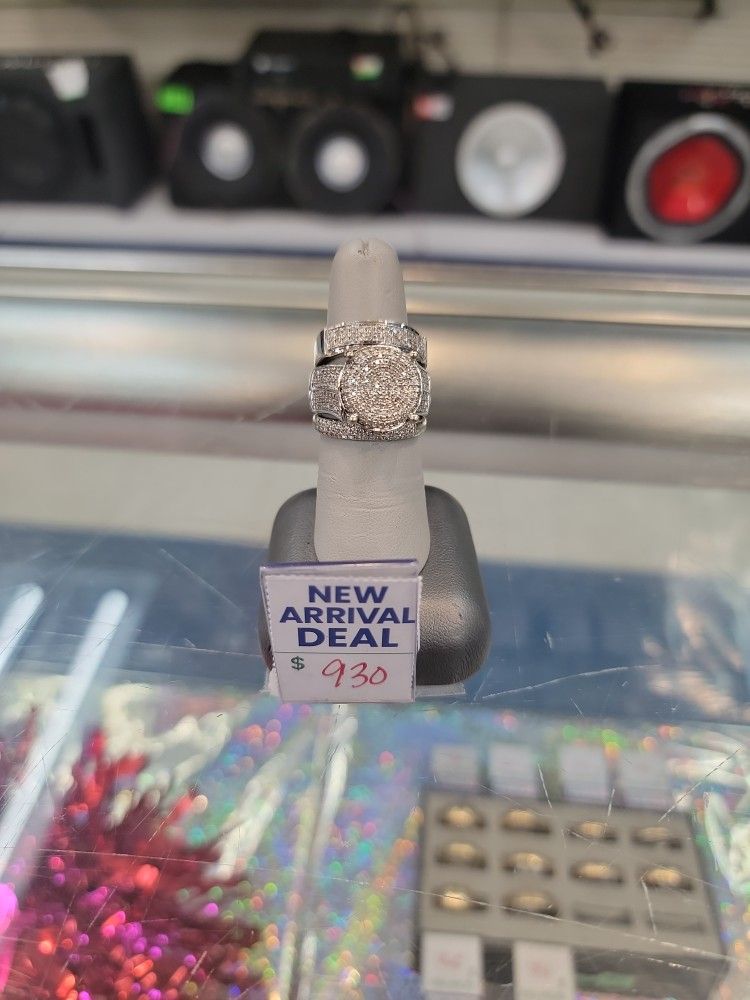 10k White Gold Wedding Set