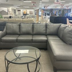 Leather Sectional 