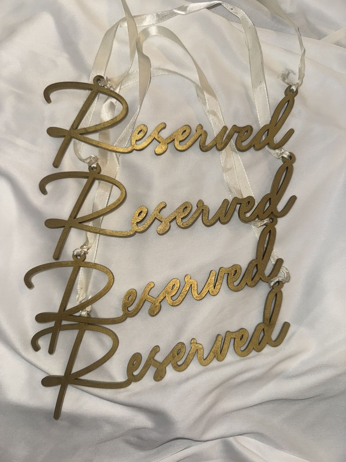 Wooden Reserved Signs