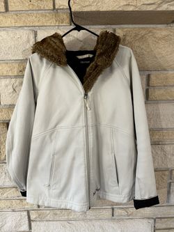 Womens marmot XL Coat With Fur Lined Hood