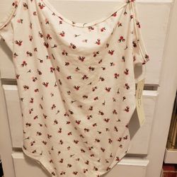 Roses Print Bodysuit New