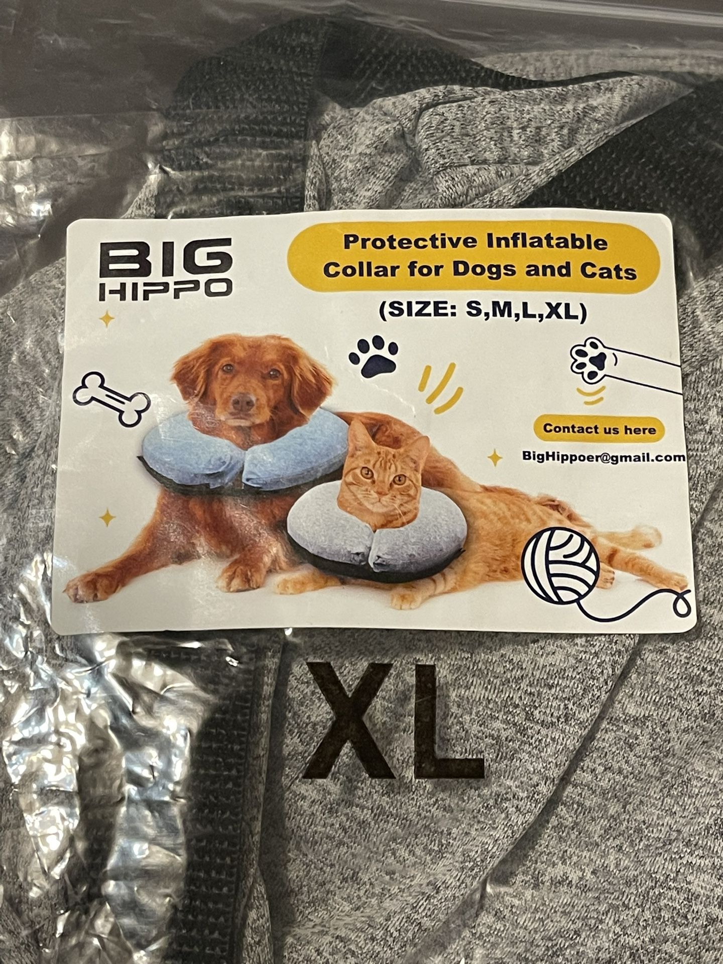 XL Inflatable Dog Recovery Collar