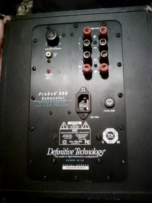 Subwoofer With Built In Amplifier.