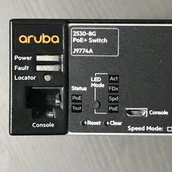 HPE Aruba 2530-8G-PoE+ 8 ports Gigabit Switch J9774A