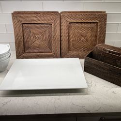 Crate and Barrel Serving Pieces