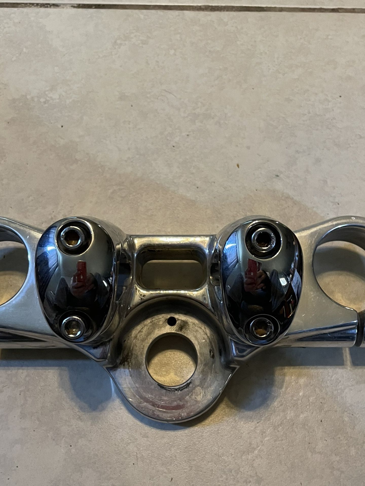 Photo Harley Dyna Top Clamp And Riser