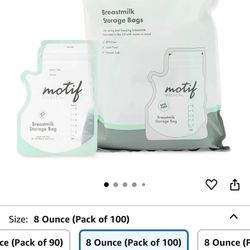 Motif Milk Storage Bags 100 X 8