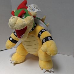 Build A Bear Super Mario 18” Bowser King Koopa 2021 Nintendo Stuffed Plush Toy NEW w/Tags