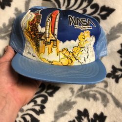 Vintage NASA Kennedy Space Center SnapBack Hat 