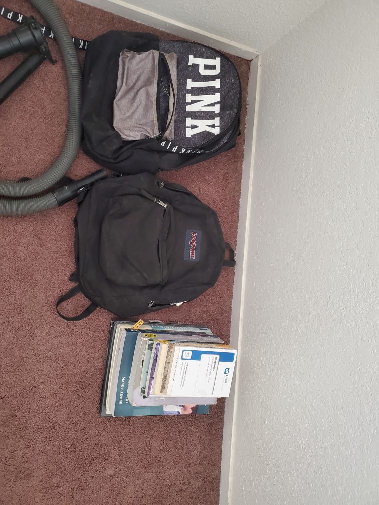 Backpacks and books