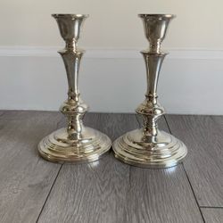 silver candlesticks