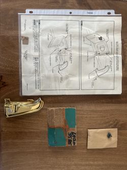 1964 Chevy Impala SS NOS Gas Door Guard With Original Box 90s 24k Gold Plated OG