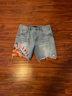 Purple jeans shorts size 38