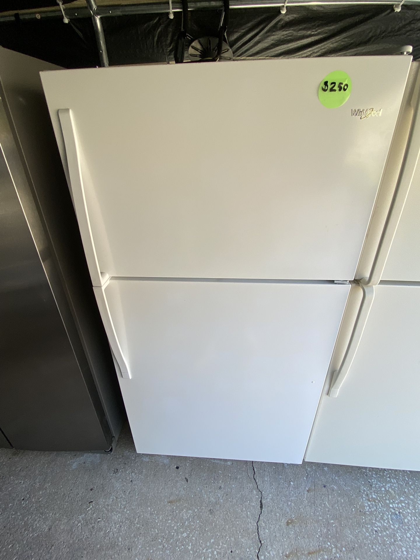 White Whirlpool Fridge 