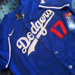 Dodgers Blue Ohtani Jersey S M L XL XXL 