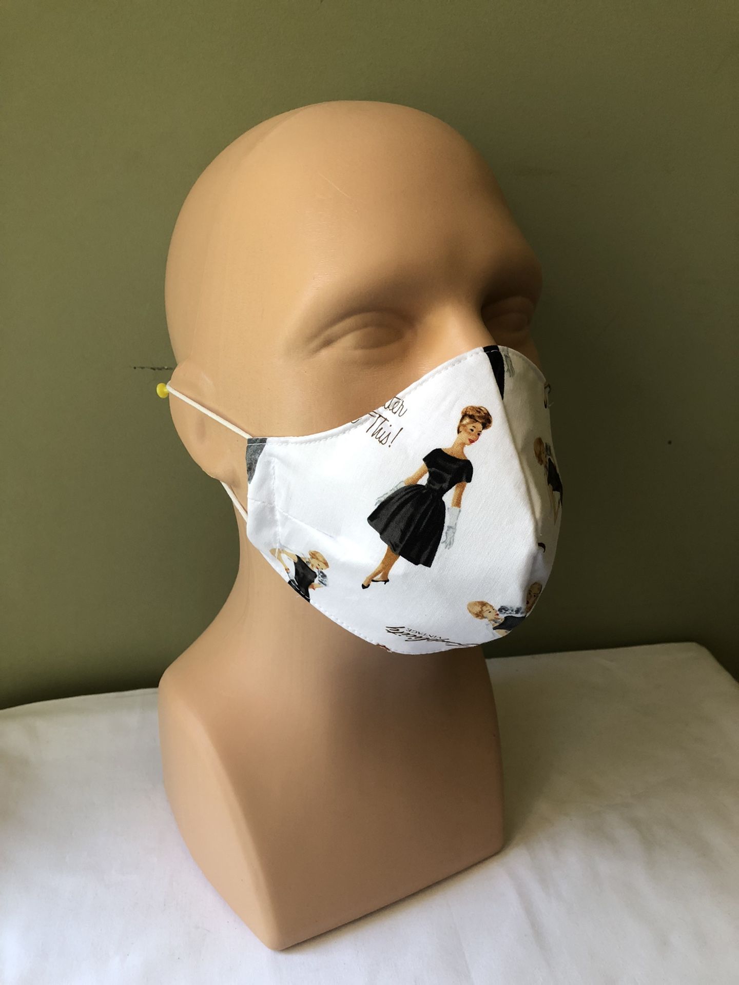 Cotton face mask with filter made in USA