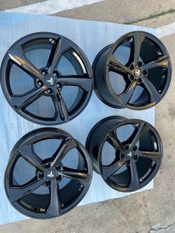 Tesla model Y rims 19” OEM Factory Wheels Rines new gloss black powder coated ( exchange available )( Cambio Disponible ) Tesla model Y