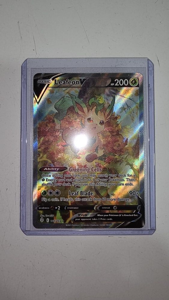 Pokemon Evolving Skies Leafeon V Alternate Art 167/203