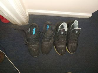 2 pair of LeBron shoes