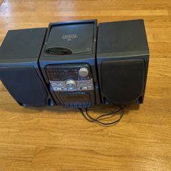 Compact Disc Home-and-go Music System With AM/FM Stereo Cassette recorder 
