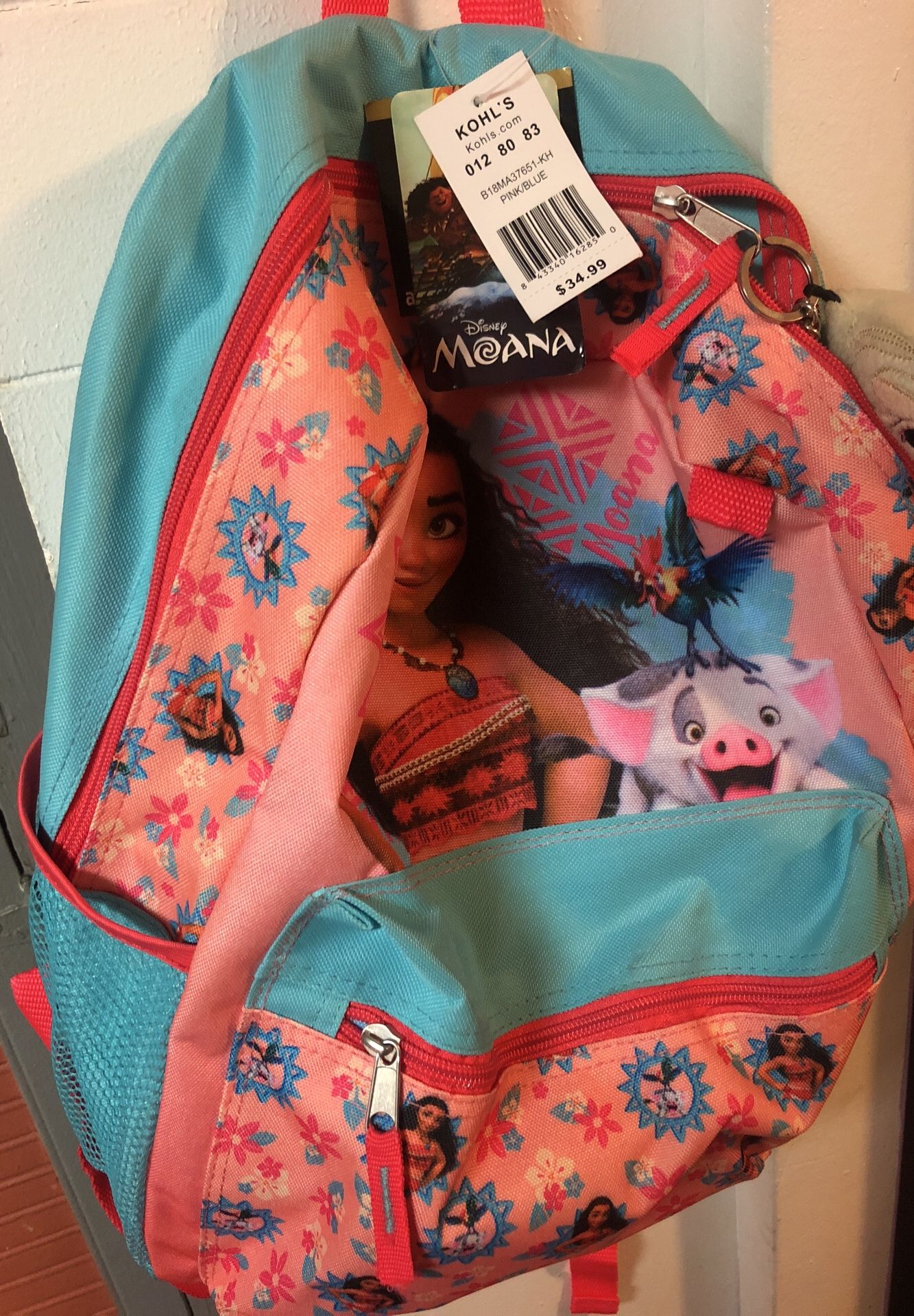 Moana girls back pack