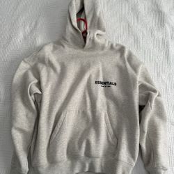 Essentials Hoodie Light Oatmeal Size Small