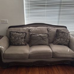 1sofa 1loveseat 2end tables and 1 coffee table
