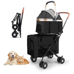 EanPet Pet Stroller For 2 dogs & 2 cats double stroller