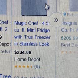 Magic Chef Mini Fridge Stainless