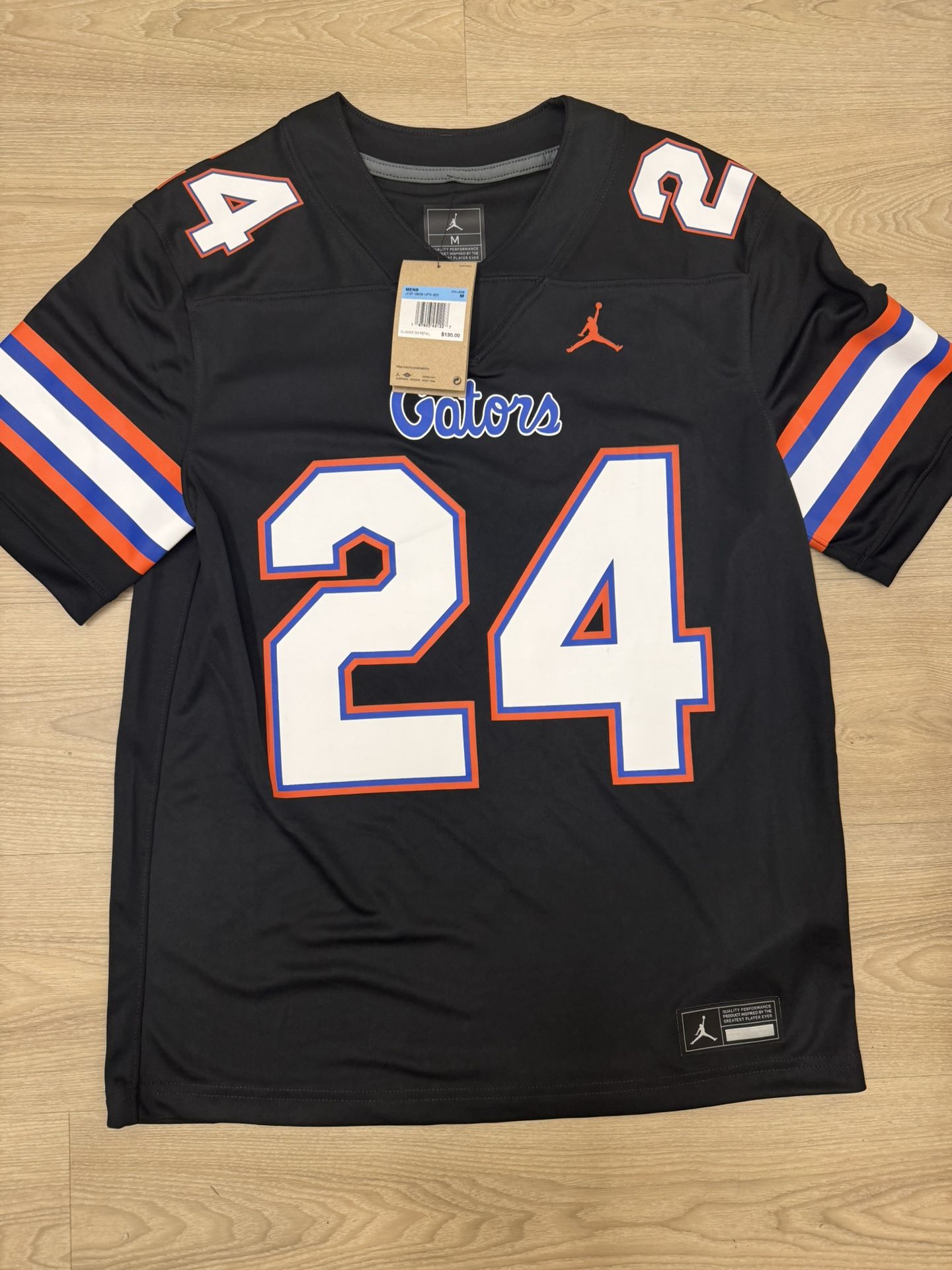 UF University Of Florida Gators Black Jordan Football Jersey NEW Size Medium