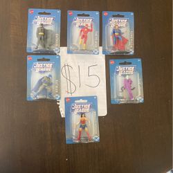 All 6 For $15 New! Mattel DC Justice League Action Figures 2.5 Inches Tall