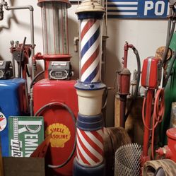 Sidewalk Barber Pole 