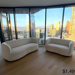 Sofa and loveseat set