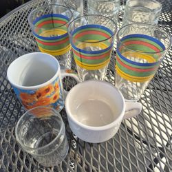 Drinking Glasses Cup, Coffee Cups Misc. $1 Each Or Make An Offer For All