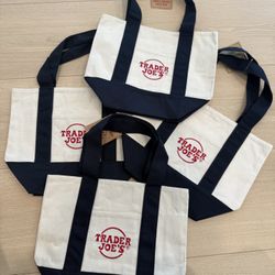 NEW Trader Joe’s Mini Tote Bag Original Navy