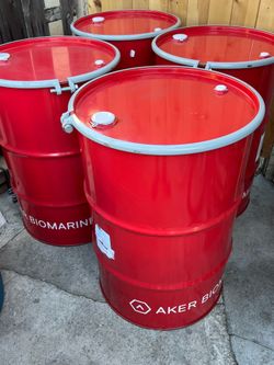 🔥🔥like new 55 gallon metal barrels🔥🔥