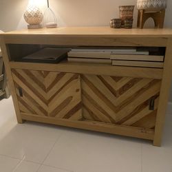 Boho Wood Console Table