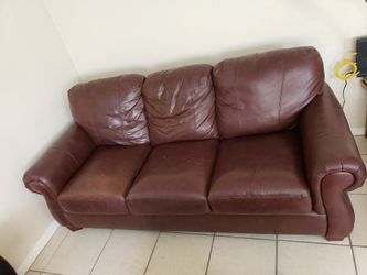 Leather couch